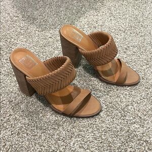 Tan Women's Heeled Sandals